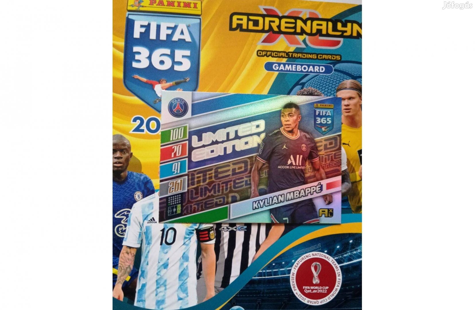Fifa 365 2022 Adrenalyn Update Mbappe XXL Limited focis kártya