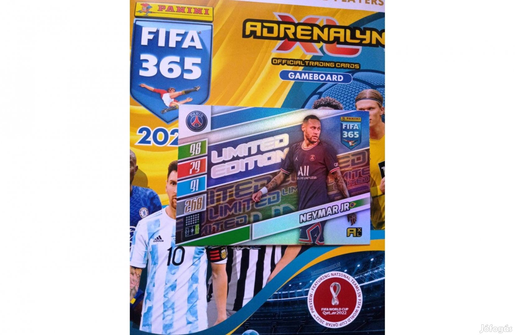 Fifa 365 2022 Adrenalyn Update Neymar XXL Limited focis kártya