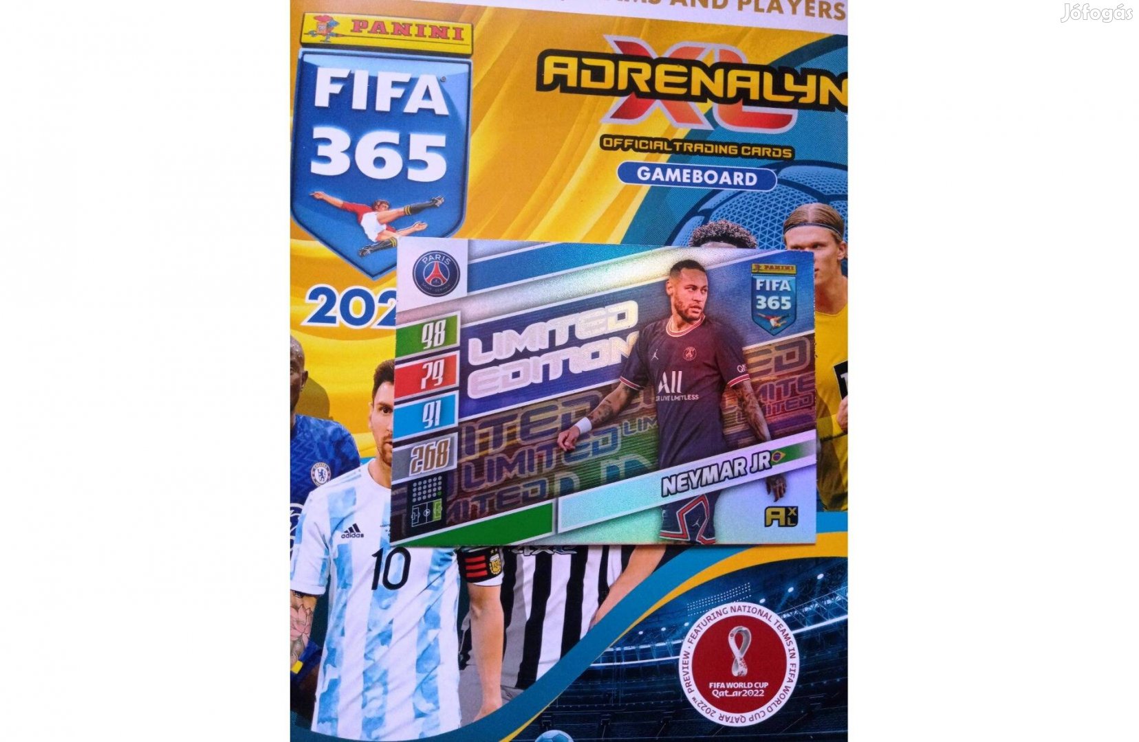 Fifa 365 2022 Adrenalyn Update Neymar XXL Limited kártya