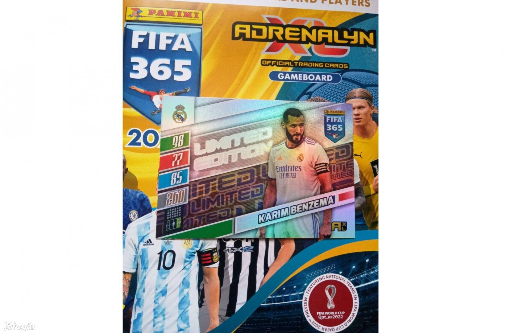 Fifa 365 2022 Update Karim Benzema XXL Limited focis kártya