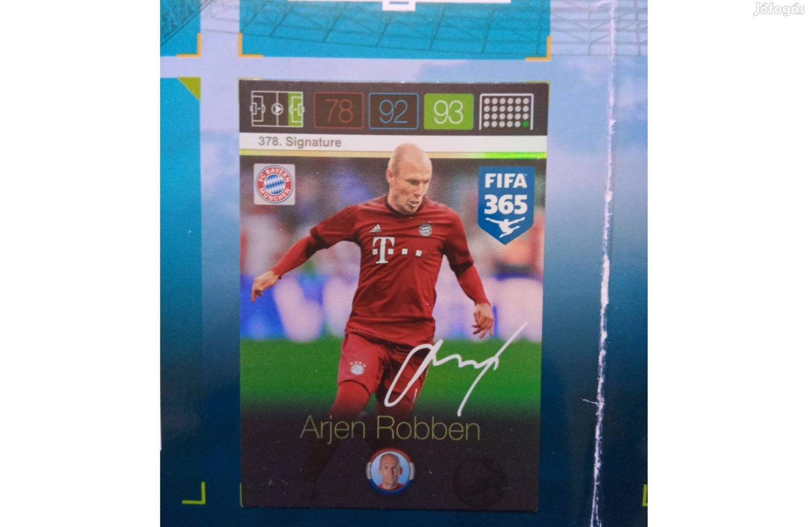 Fifa 365 Adrenalyn Robben Signature kártya