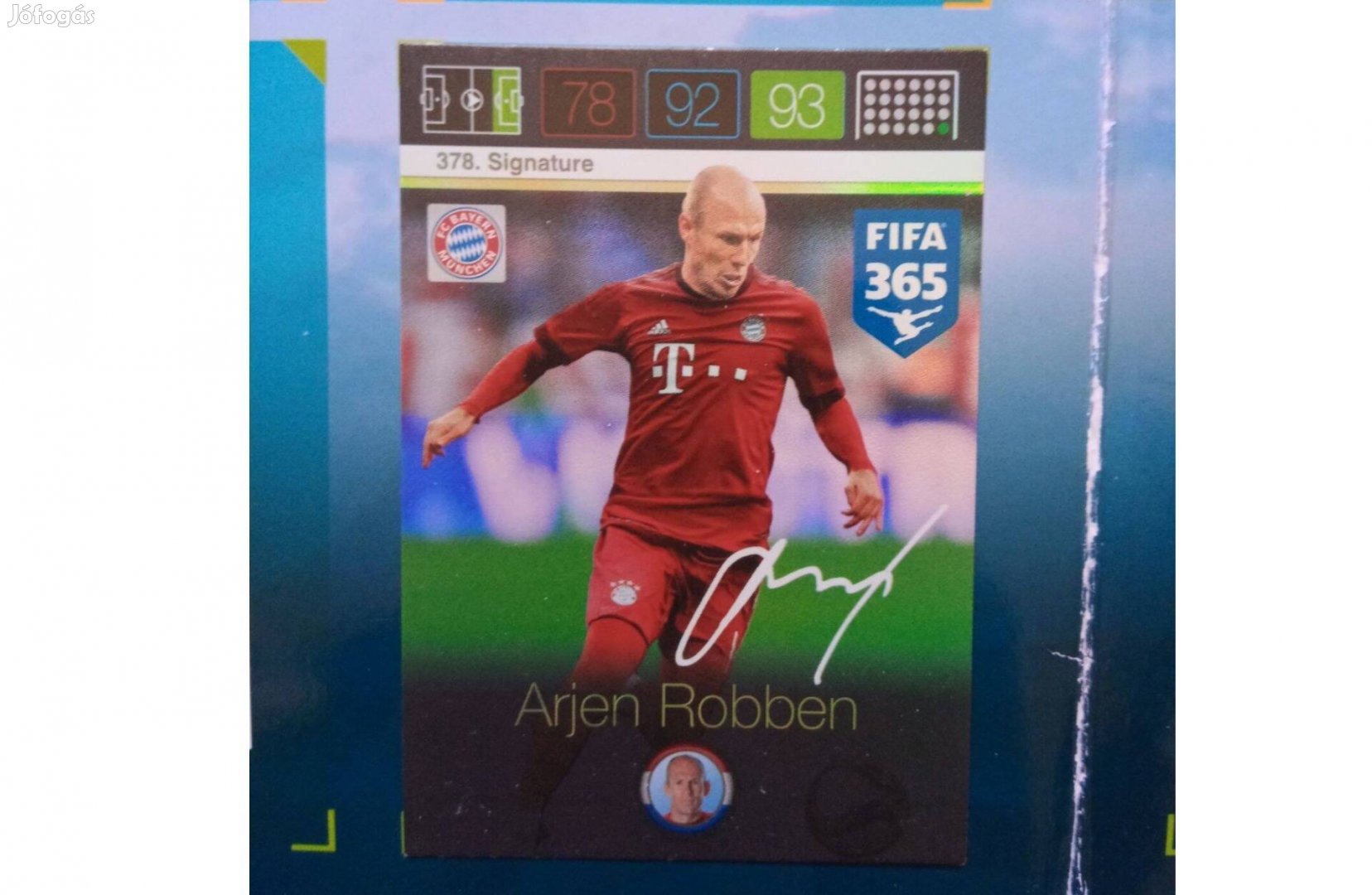 Fifa 365 Adrenalyn XL Robben Signature kártya