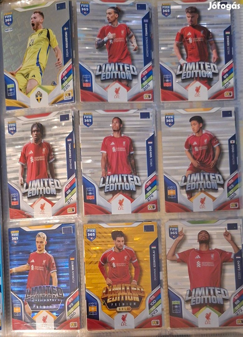 Fifa 365 Adtenalyn XL 2026 limited kártya