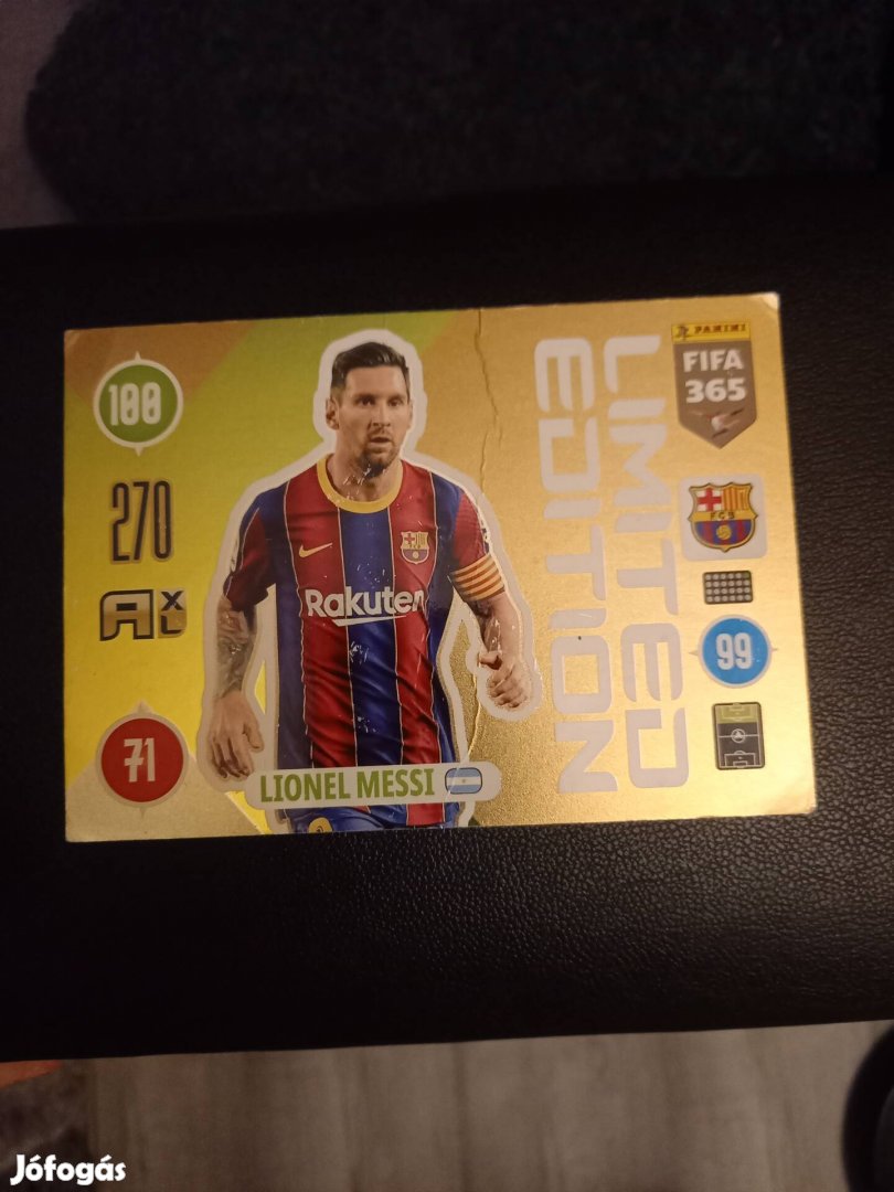 Fifa 365 Messi limited edition nagy kártya