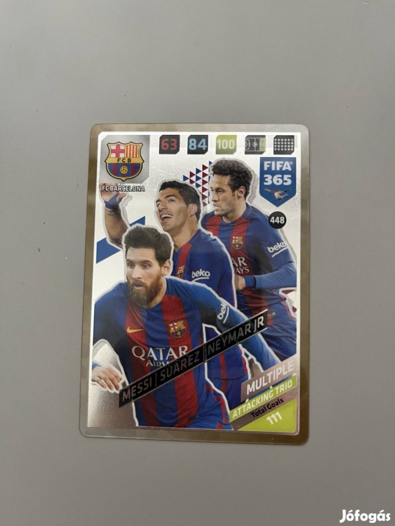 Fifa 365 - Messi/Neymar/Suarez - Attacking Trio - focis kártya