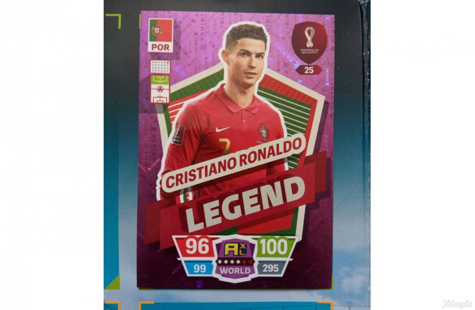 Fifa World Cup Qatar 2022 Adrenalyn Legend Ronaldo focis kártya