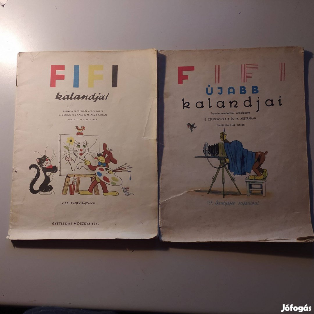 Fifi kalandjai + Fifi újabb kalandjai 1967, első kiadás Ritka