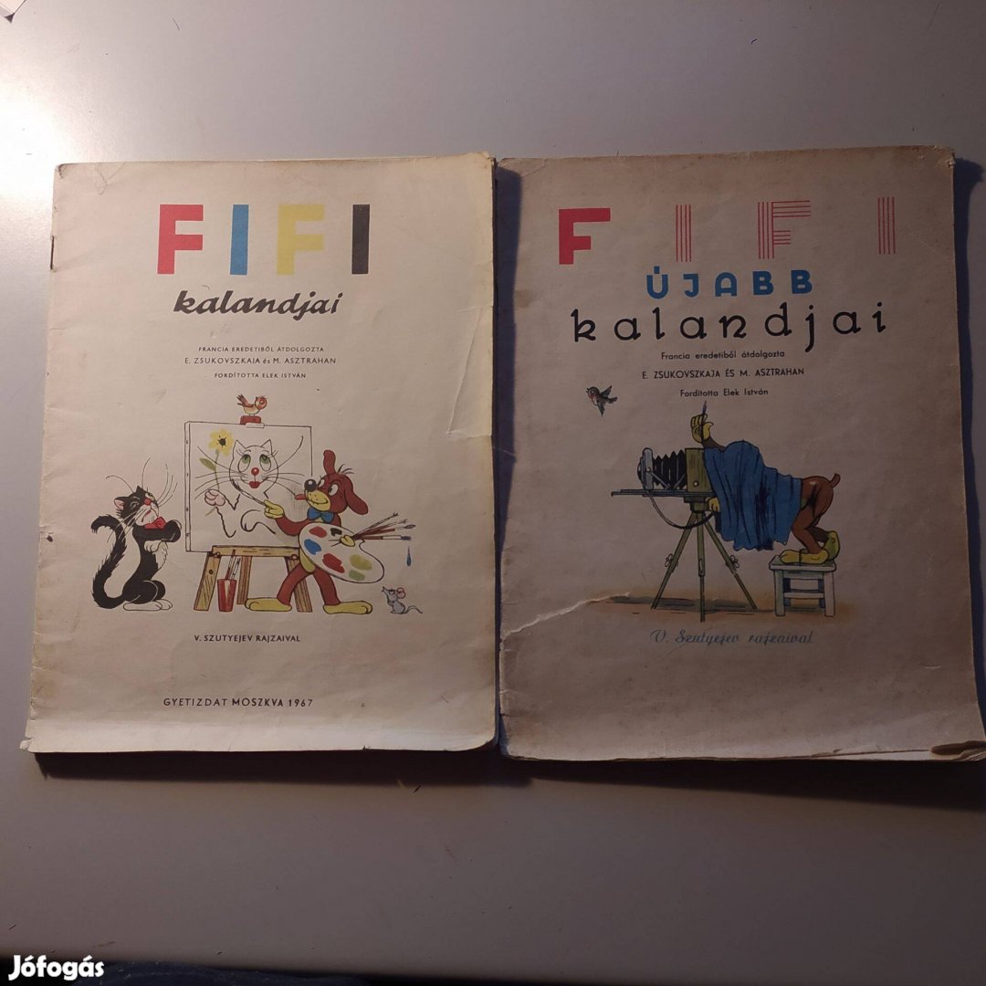 Fifi kalandjai + Fifi újabb kalandjai 1967, első kiadás Ritka