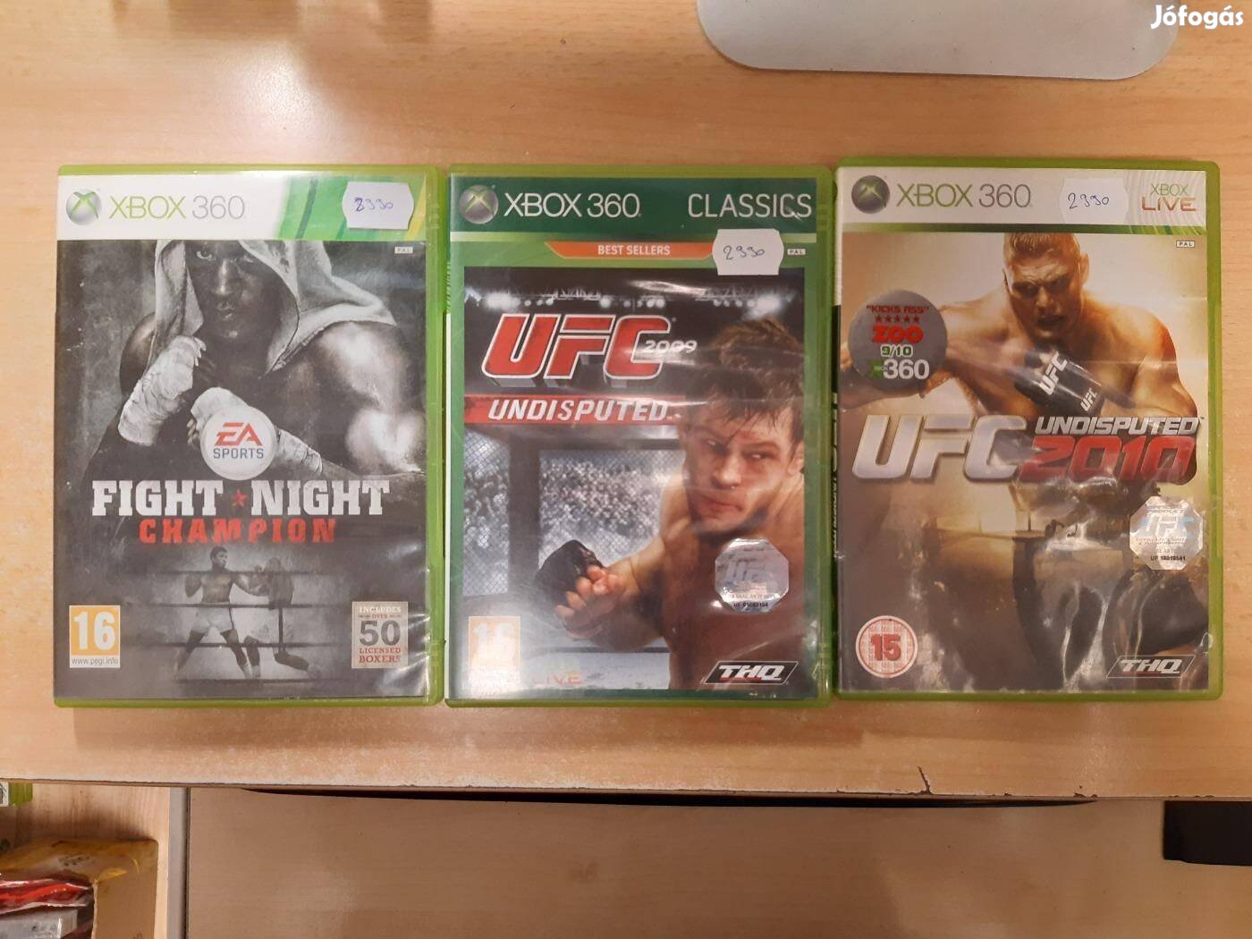 Fight Night Champion, UFC 2009, UFC 2010 Xbox 360 Játékok !