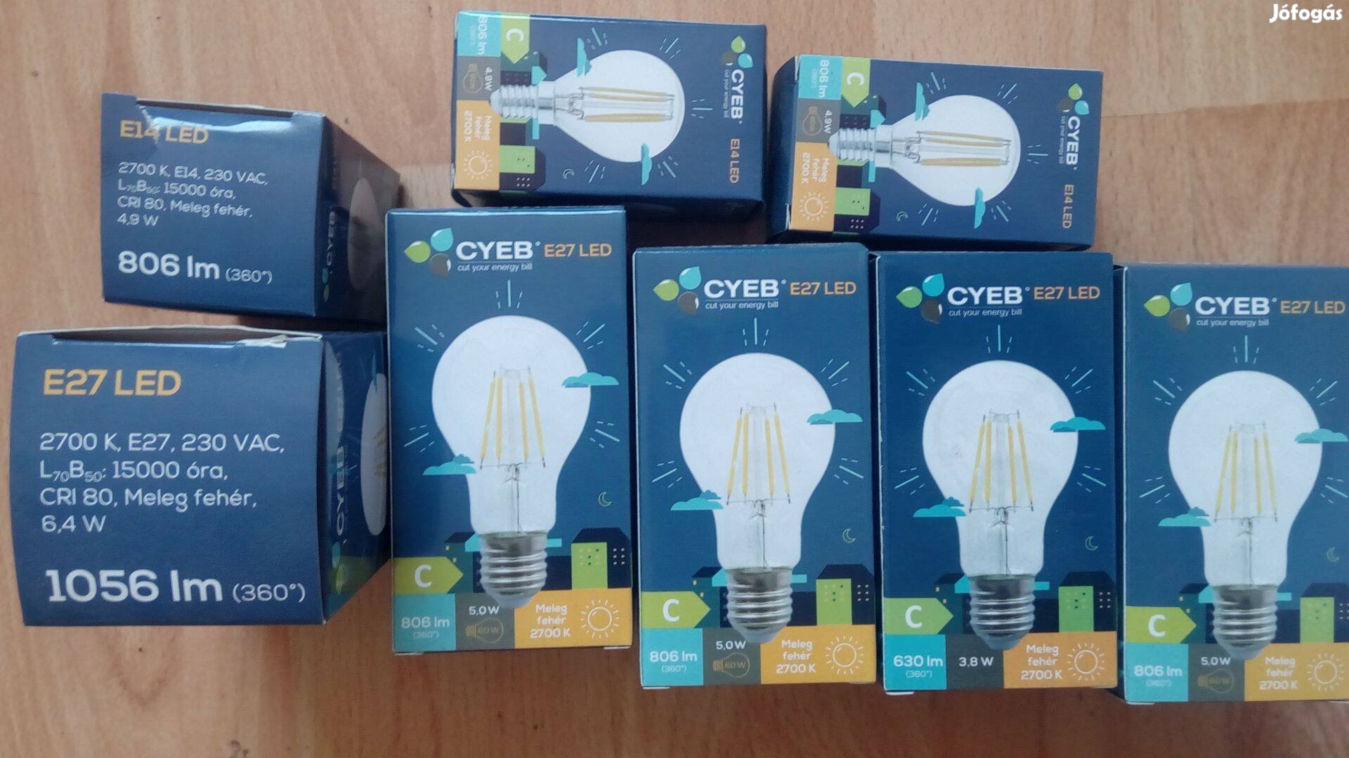 Filament szálas ledégő hagyományos száz wattosnak felelmek