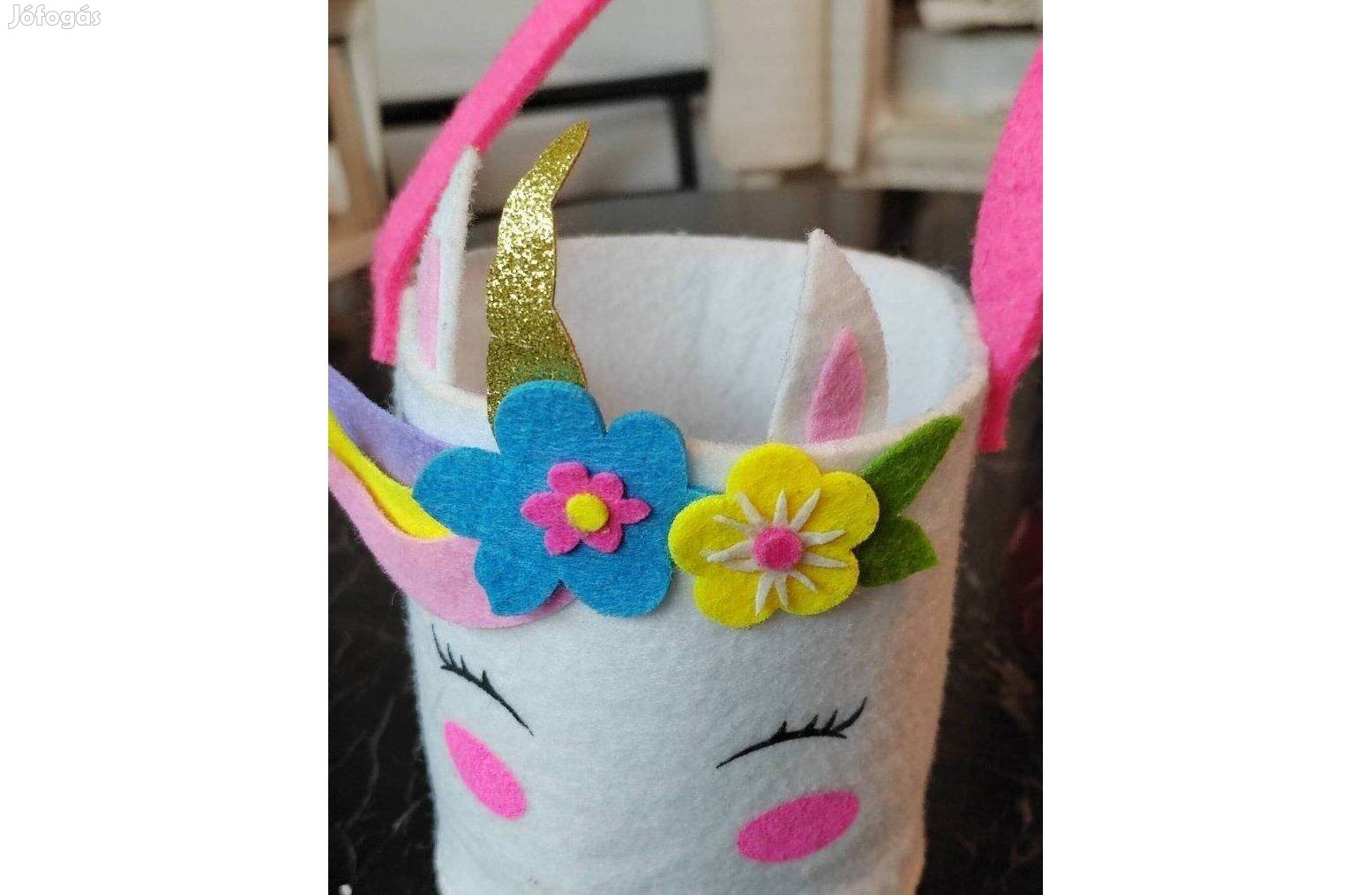 Filc táskák 3 db. egyben, Unikornisos, flitteres