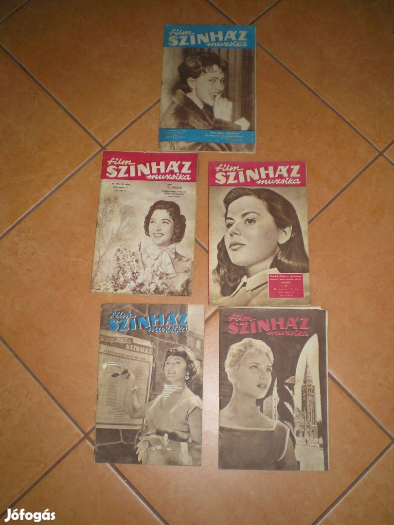 Film Színház Muzsika újságok 1957-es 1958-as 1959-es évekből 5 darab