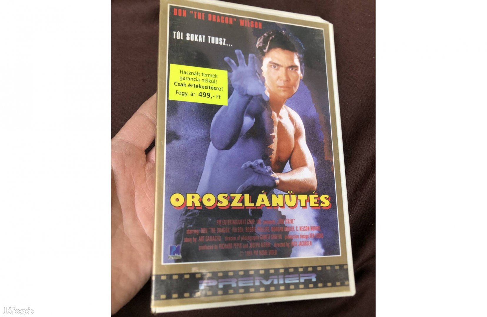 Film videókazetta Oroszlánütés Vhs 2000 Ft
