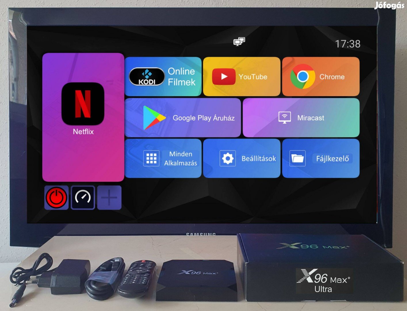 Filmezz Ingyen! X96 Max+ Ultra S905X4 4/64GB Android tv okosító box