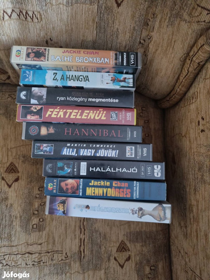 Filmgyűjtemény 9db os VHS en 