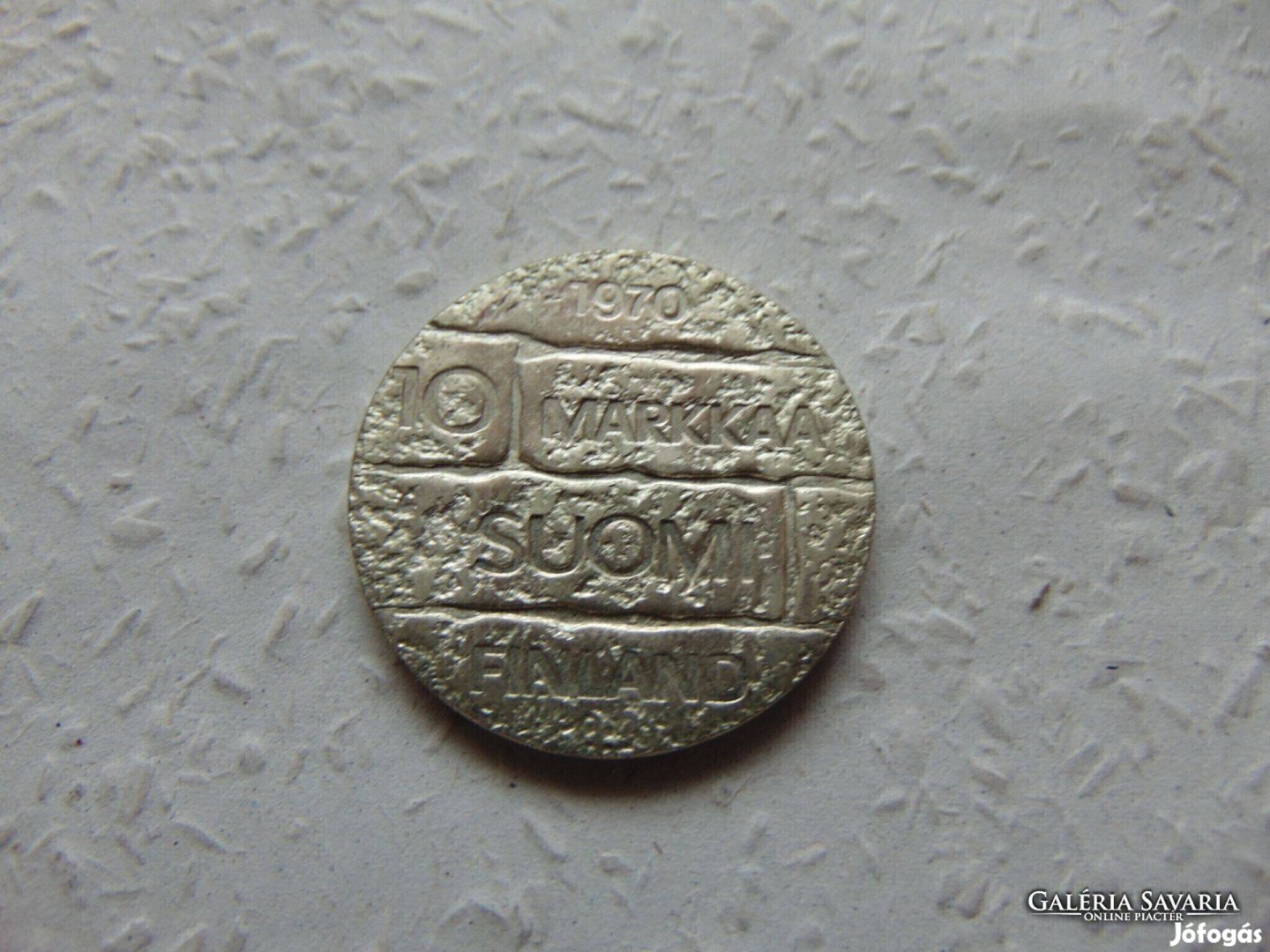 Finnország ezüst 10 márka 1970 21.90 gramm Kép szerinti állapotban