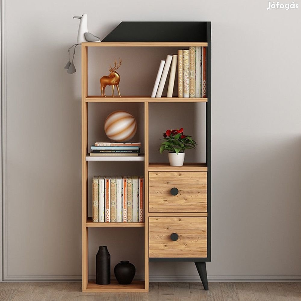 Fiókos szekrény 61x30x130 cm barna FUR1870-2