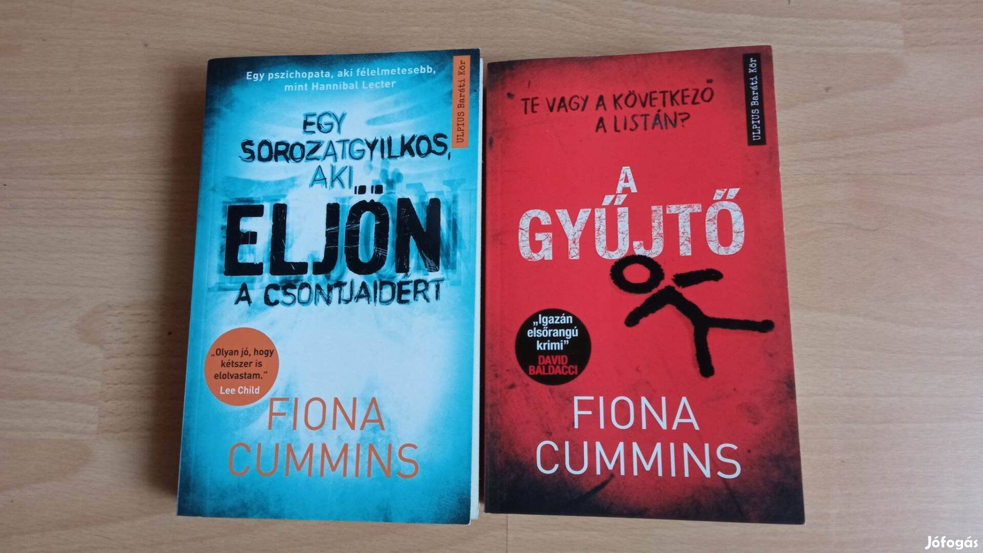 Fiona Cummins Eljön és A gyűjtő c thriller könyvek együtt 2800 Ft