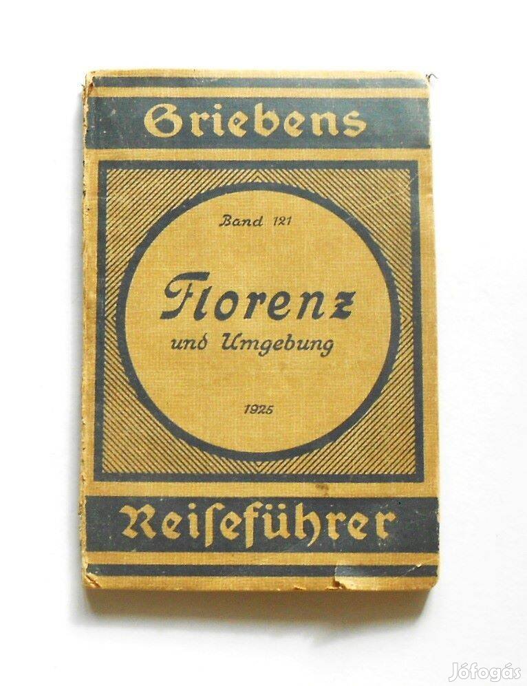 Firenze környéke 1925 Griebens német utikönyv