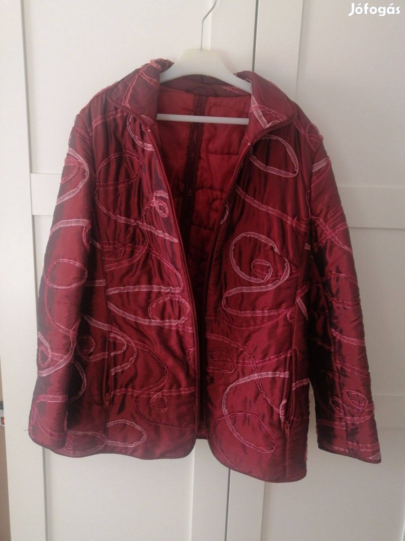 Firenze márkájú bordó átmeneti steppelt kabát