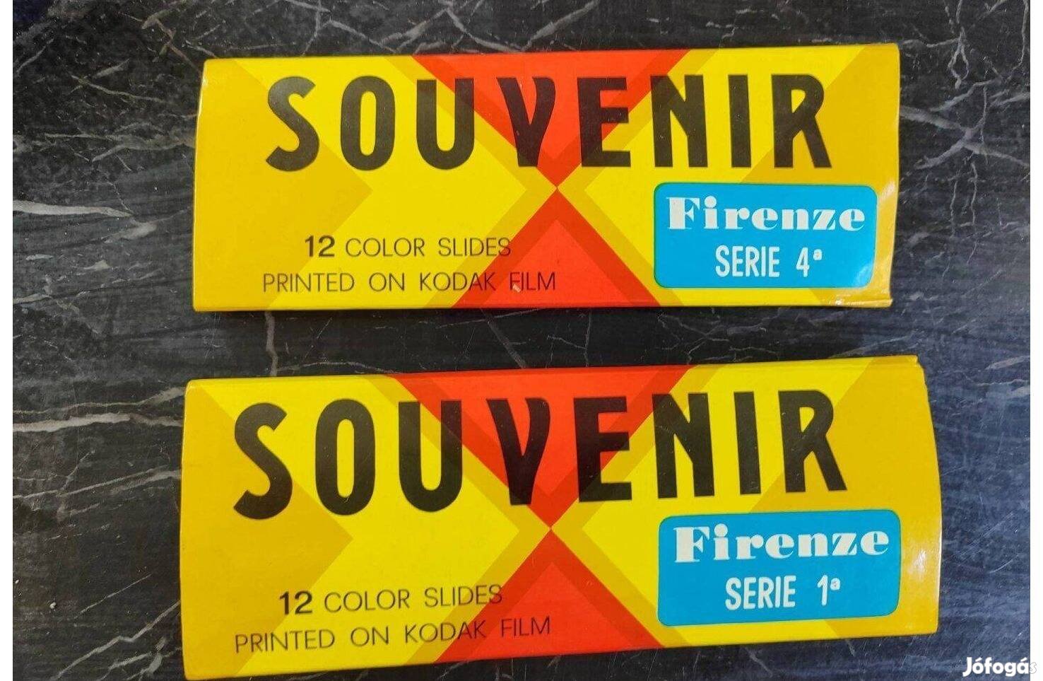 Firenze színes diakép, Dia sorozat 2 x 12 db.,Kodak filmen