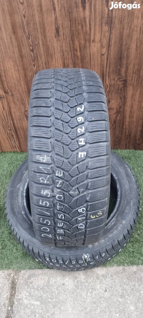 Firestone 205/55 R17 6,5mm 2018-as Téli Gumiabroncs 2db #292