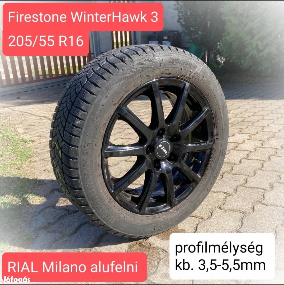 Firestone téligumi szett, Rial alufelnin