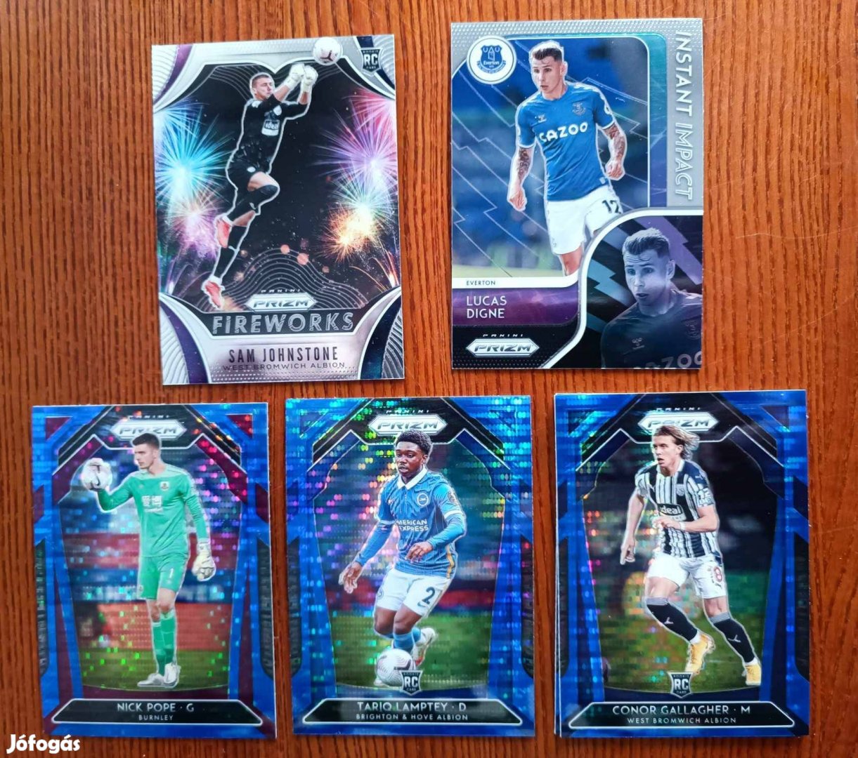 Fireworks, Instant Impact, kék parallel - Premier League Prizm 2020-21