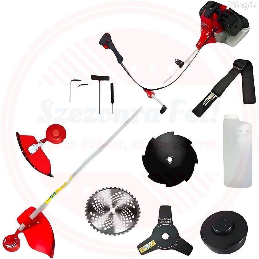 Fischer Kraft benzines benzinmotoros fűkasza bozótvágó 52cm3