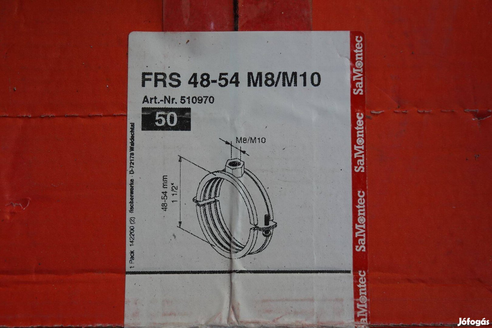 Fisher Csőtartó bilincs FRS 48-54 M8/M10
