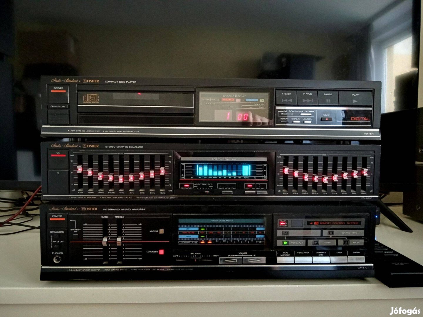Fisher HI-FI torony távirányítóval eladó
