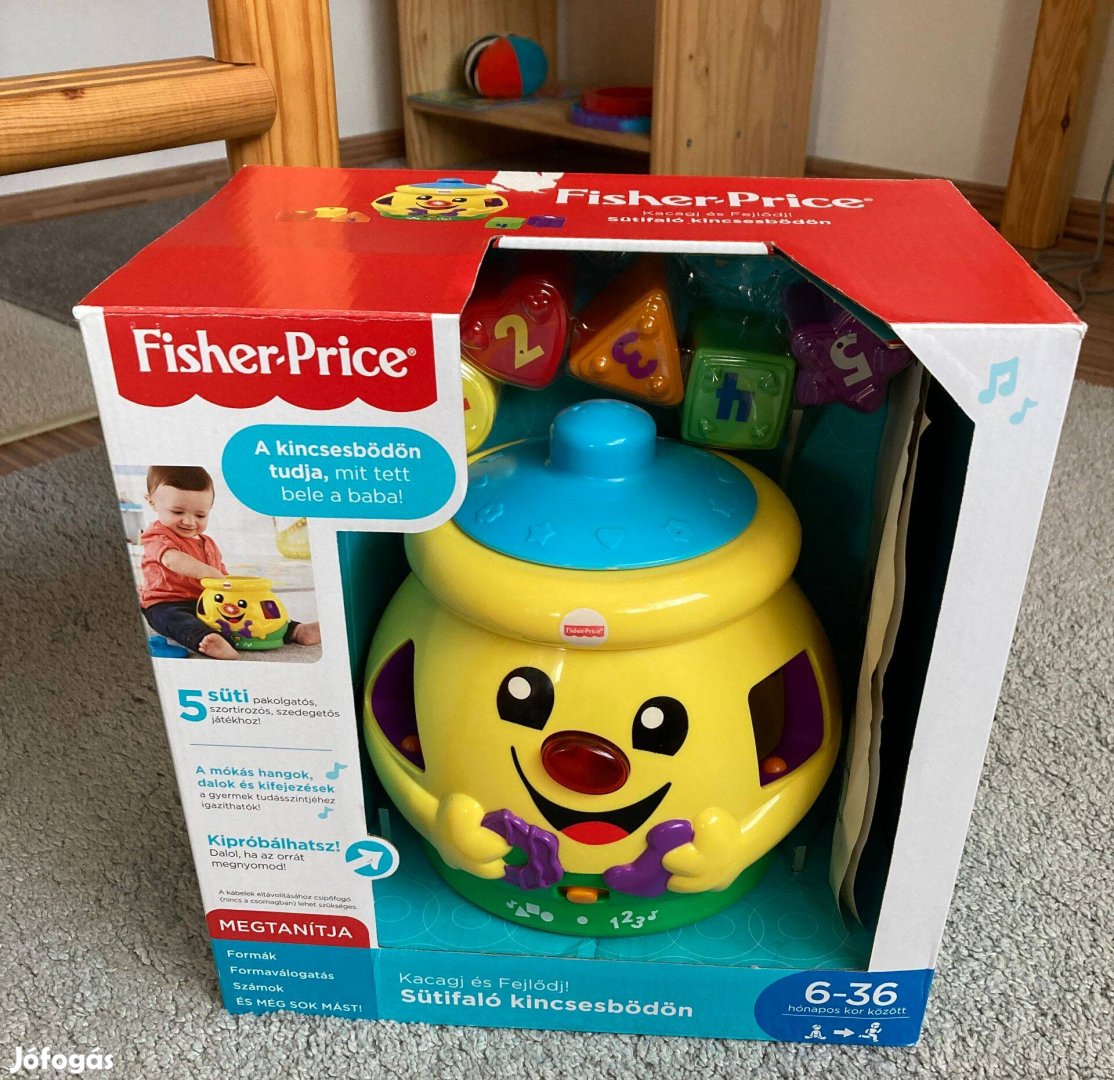 Fisher-Price Kacagj és Fejlődj Sütifaló kincsesbödön - Szállítással Is