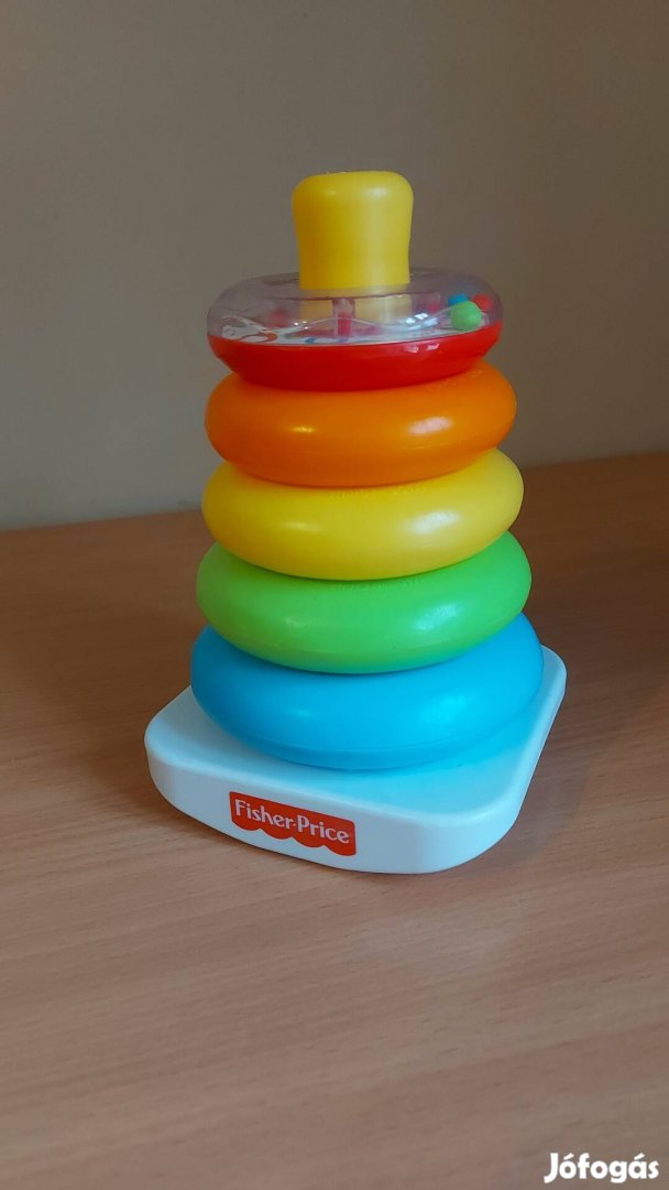 Fisher-Price fejlesztő játék színes gyűrűpiramis 