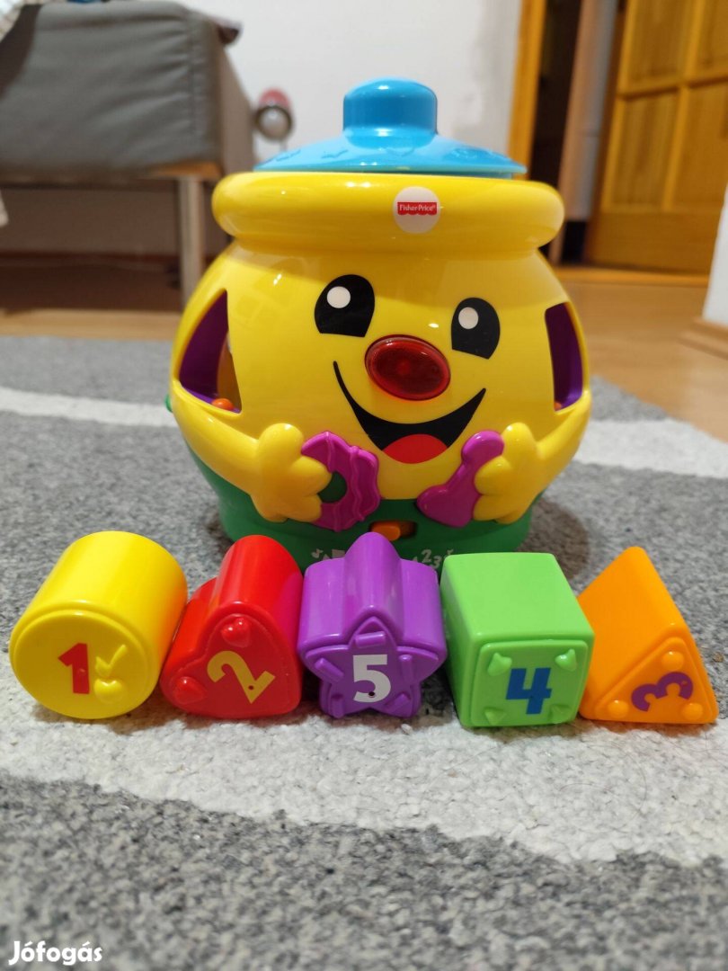 Fisher Price sütibödön, formabedobó