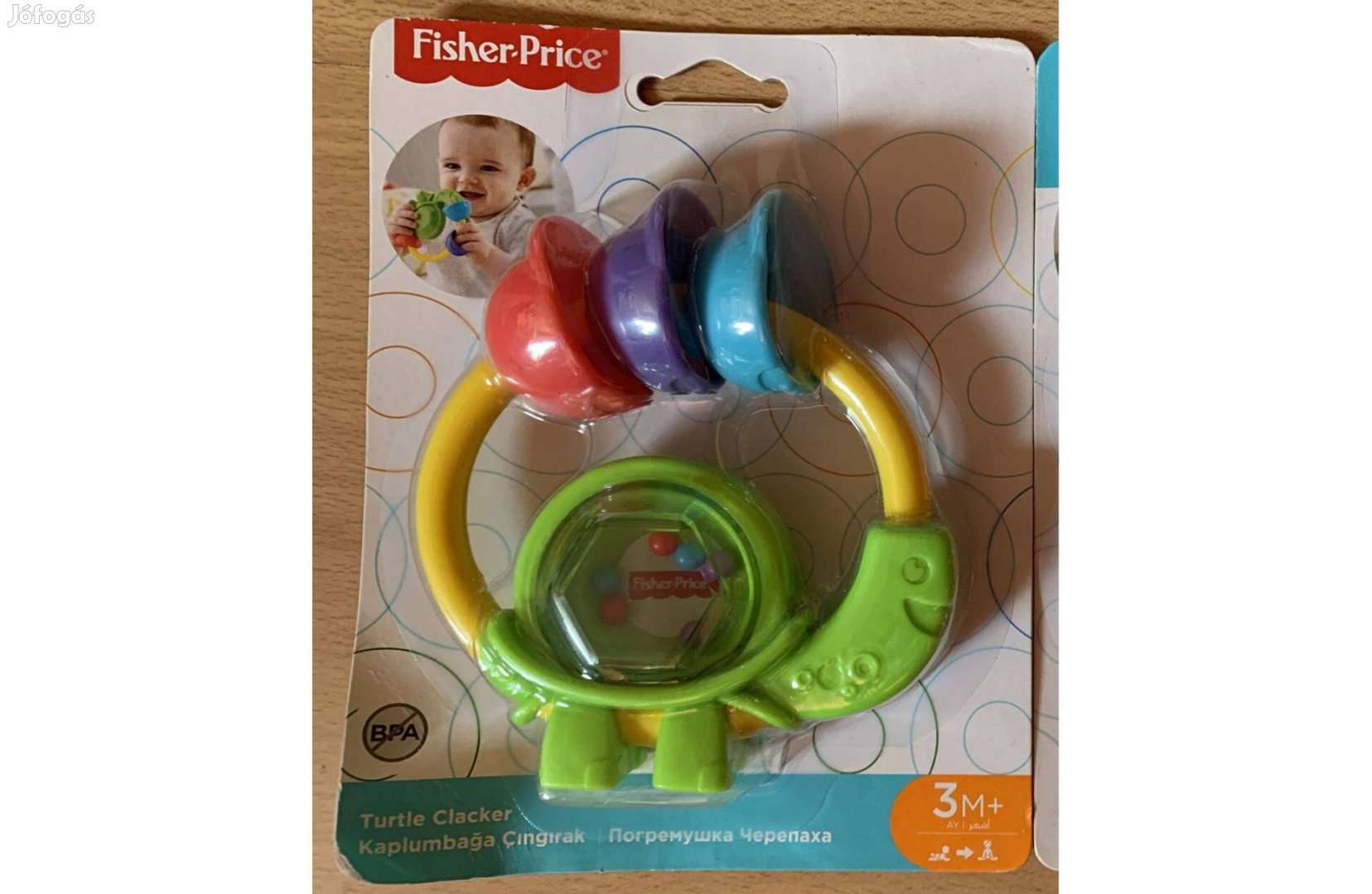 Fisher Price teknős csörgő