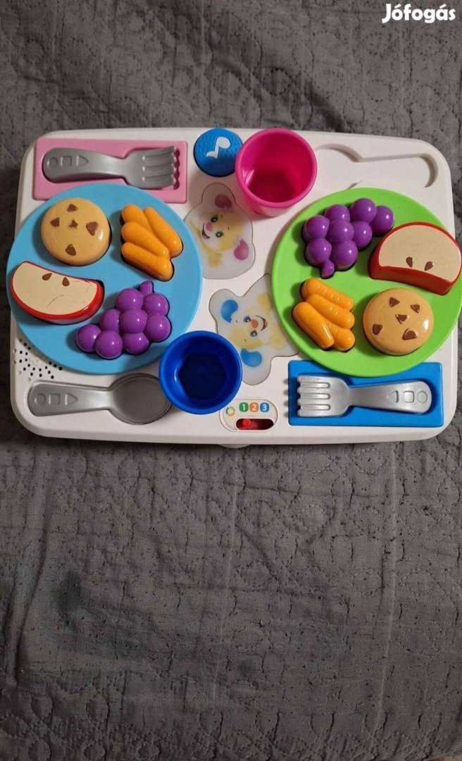 Fisher Price uzsitálca, reggeliző szett