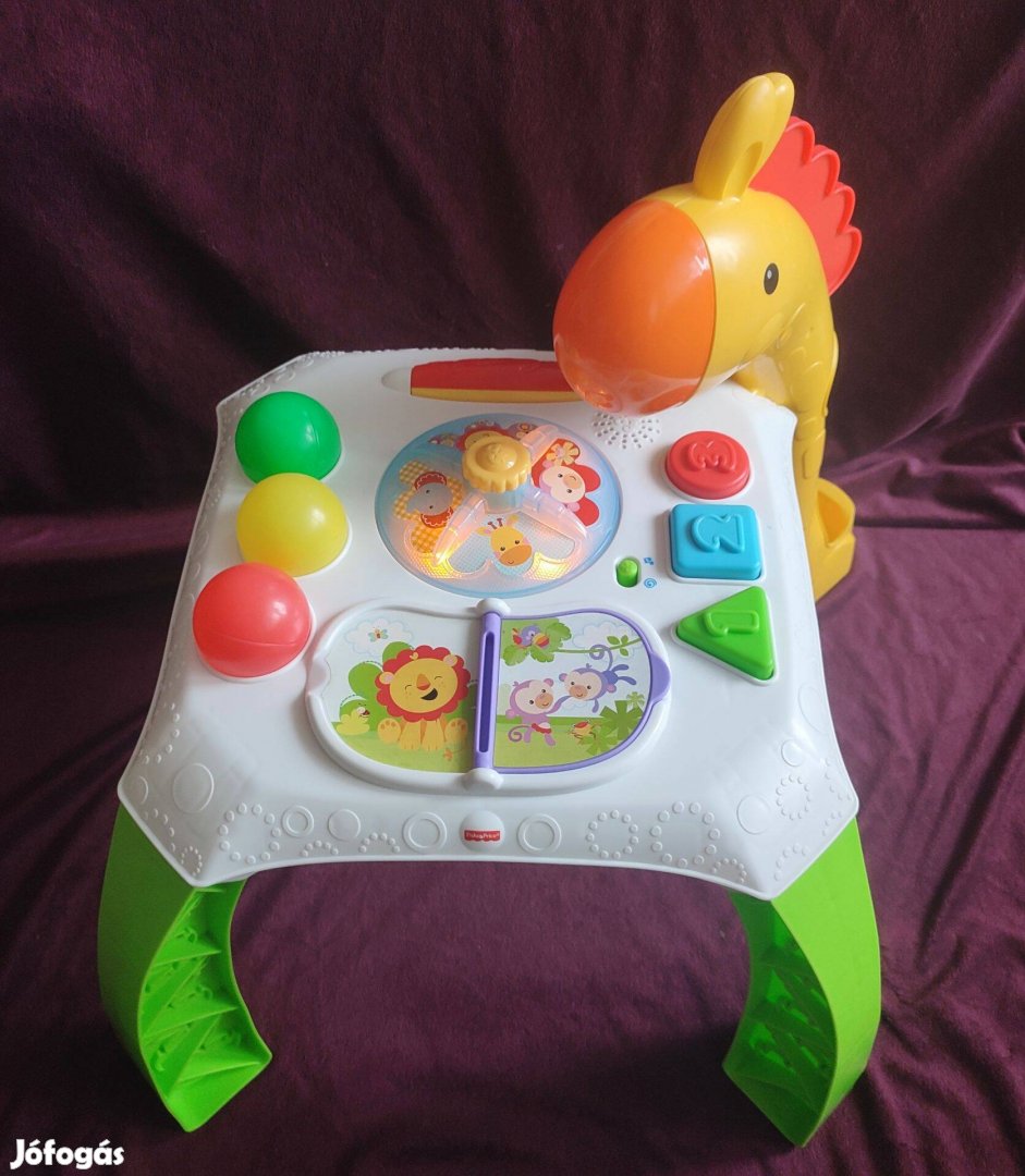 Fisher Price zenélő tanuló asztal kicsiknek