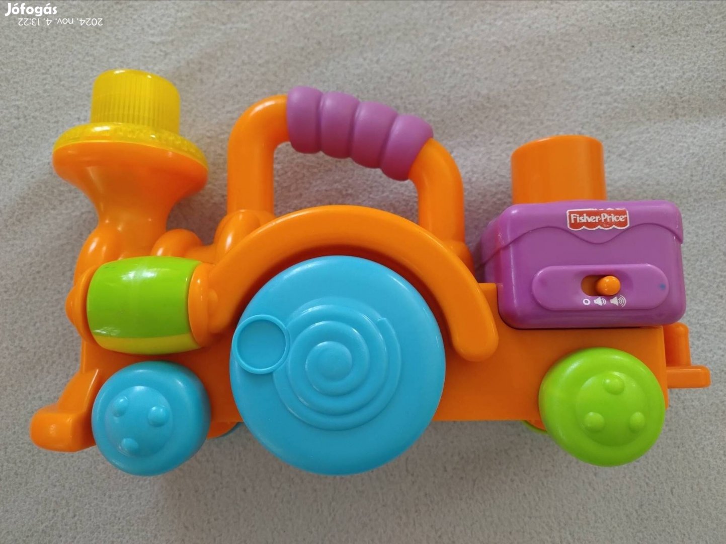 Fisher price elemes játék vonat, zenél eladó