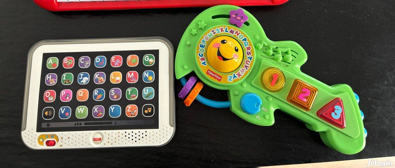 Fisher price tanuló laptop, és gitár