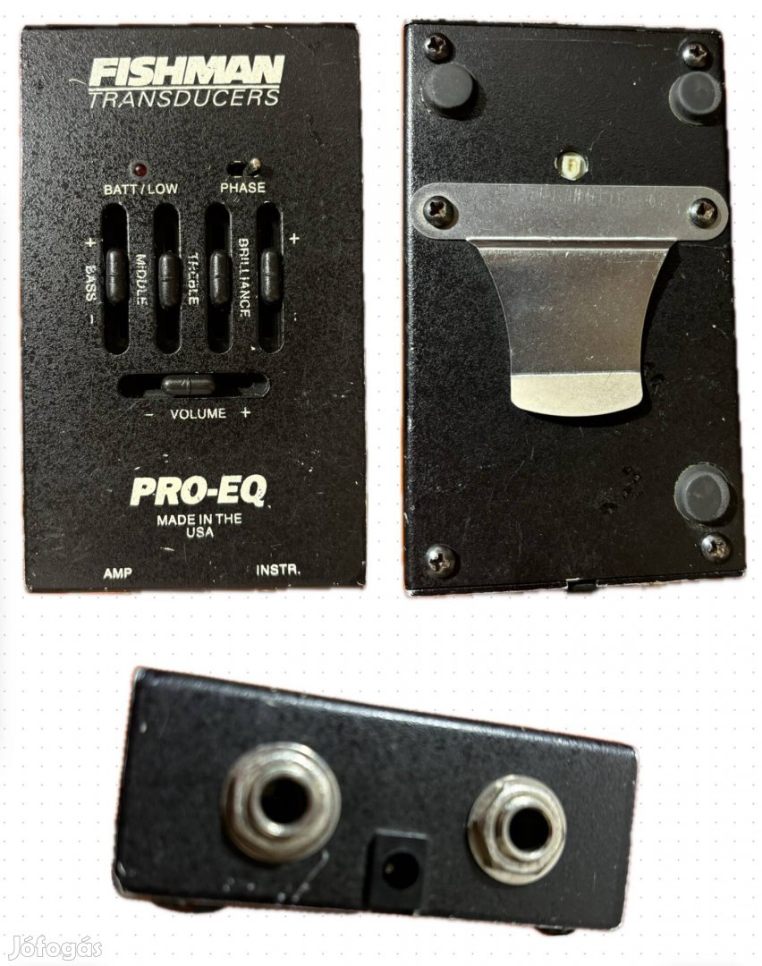 Fishman Transucers Pro EQ Black Made in USA! Akusztikus előerősítő eq.