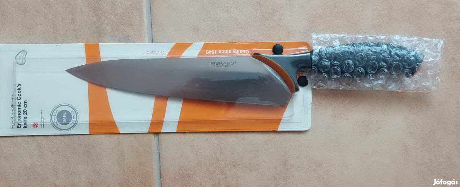 Fiskars Functional Form Nagyméretű szakácskés, 20 cm, új