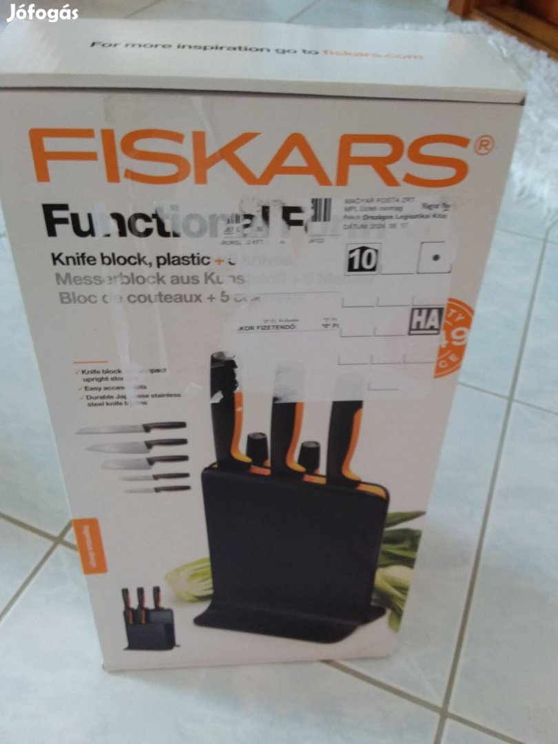 Fiskars functional block késtartós 5 db-os késkészlet bontatlan eladó