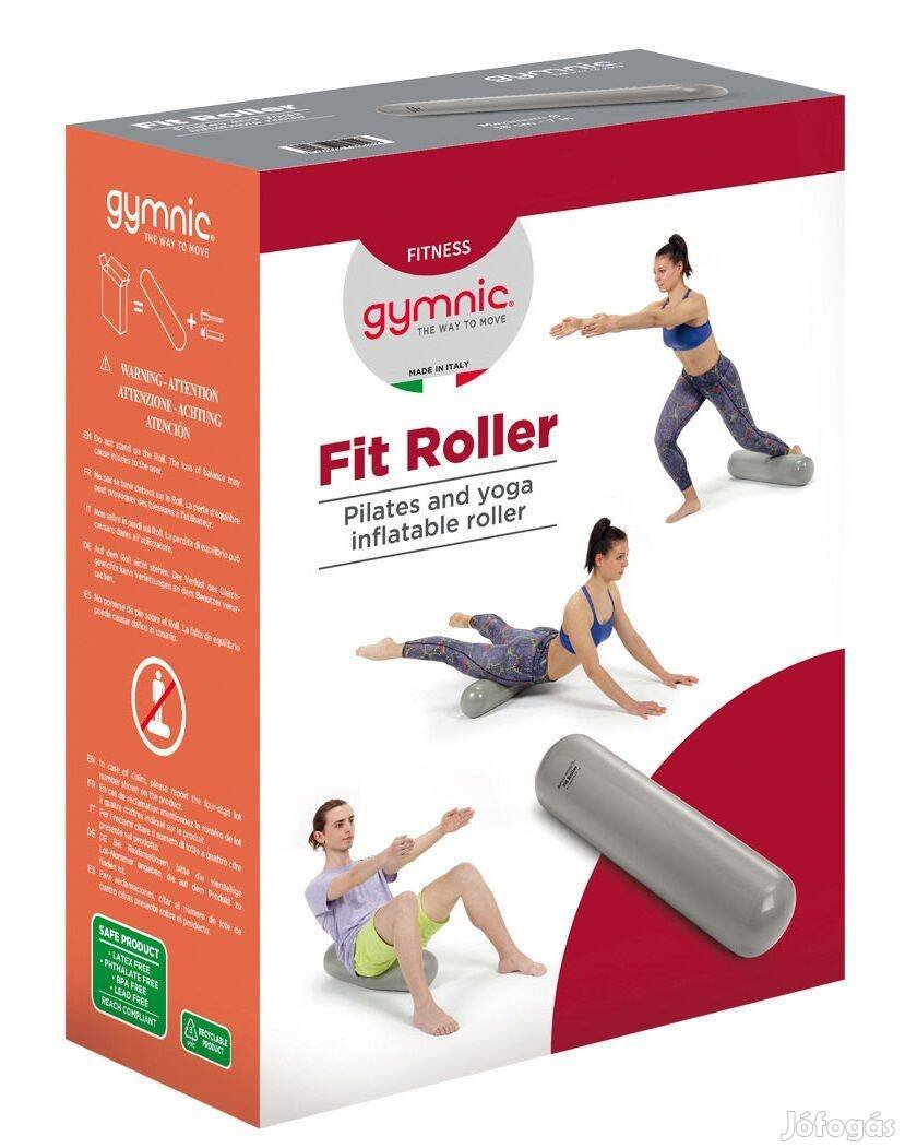 Fit-Ball Pilates Roller 72x18 cm szürke (használt)