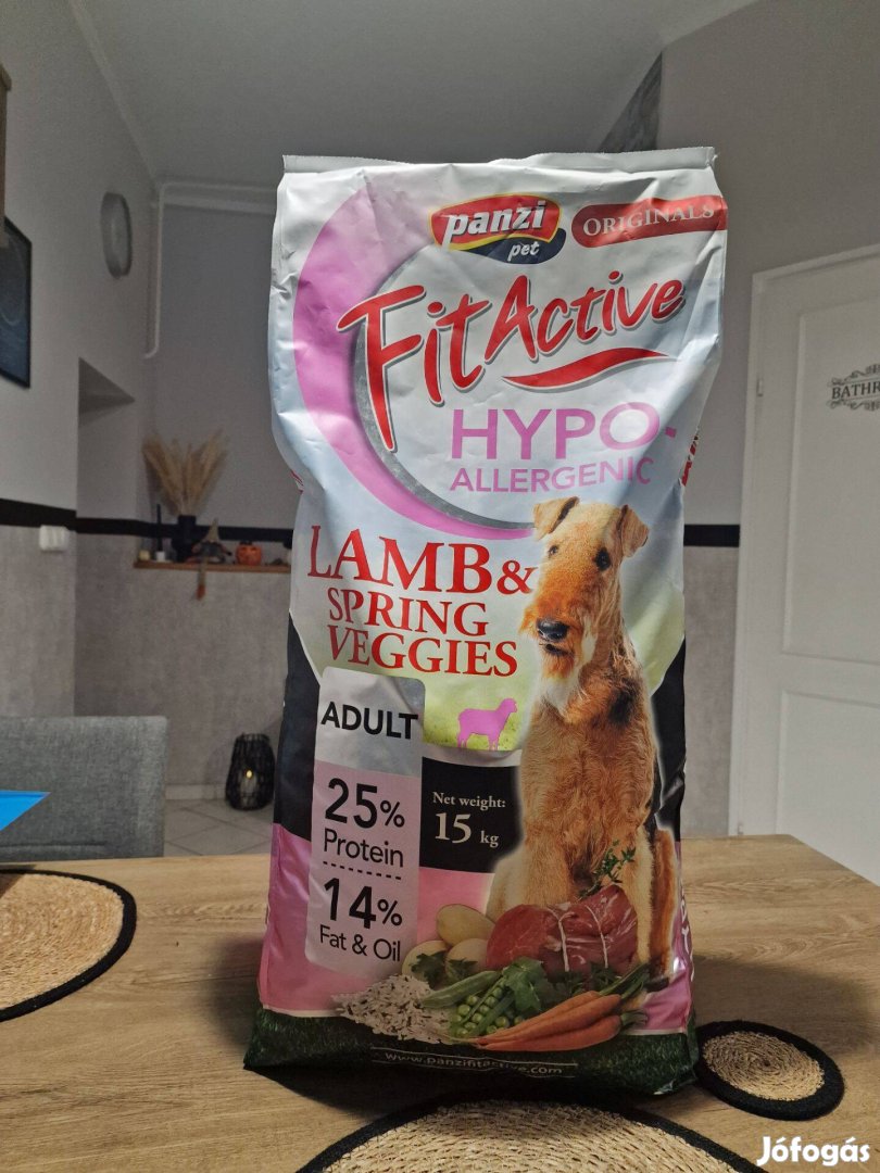 Fitactive Lamb&spring veggies bontatlan kutyatáp (15kg)