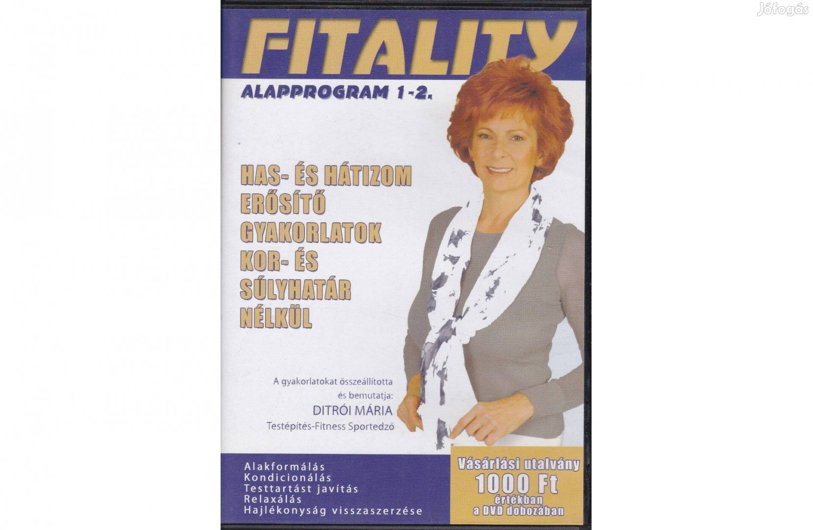 Fitality - Has- és hátizom erősító gyakorletok DVD, alapprogram 1-2