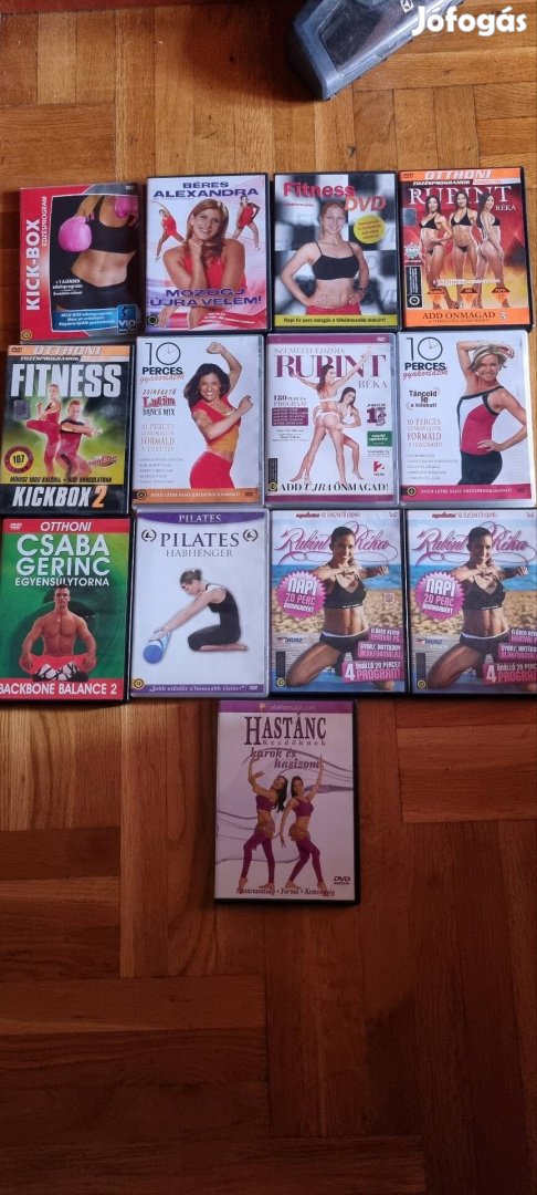 Fitnesz, jóga dvd lemezek 