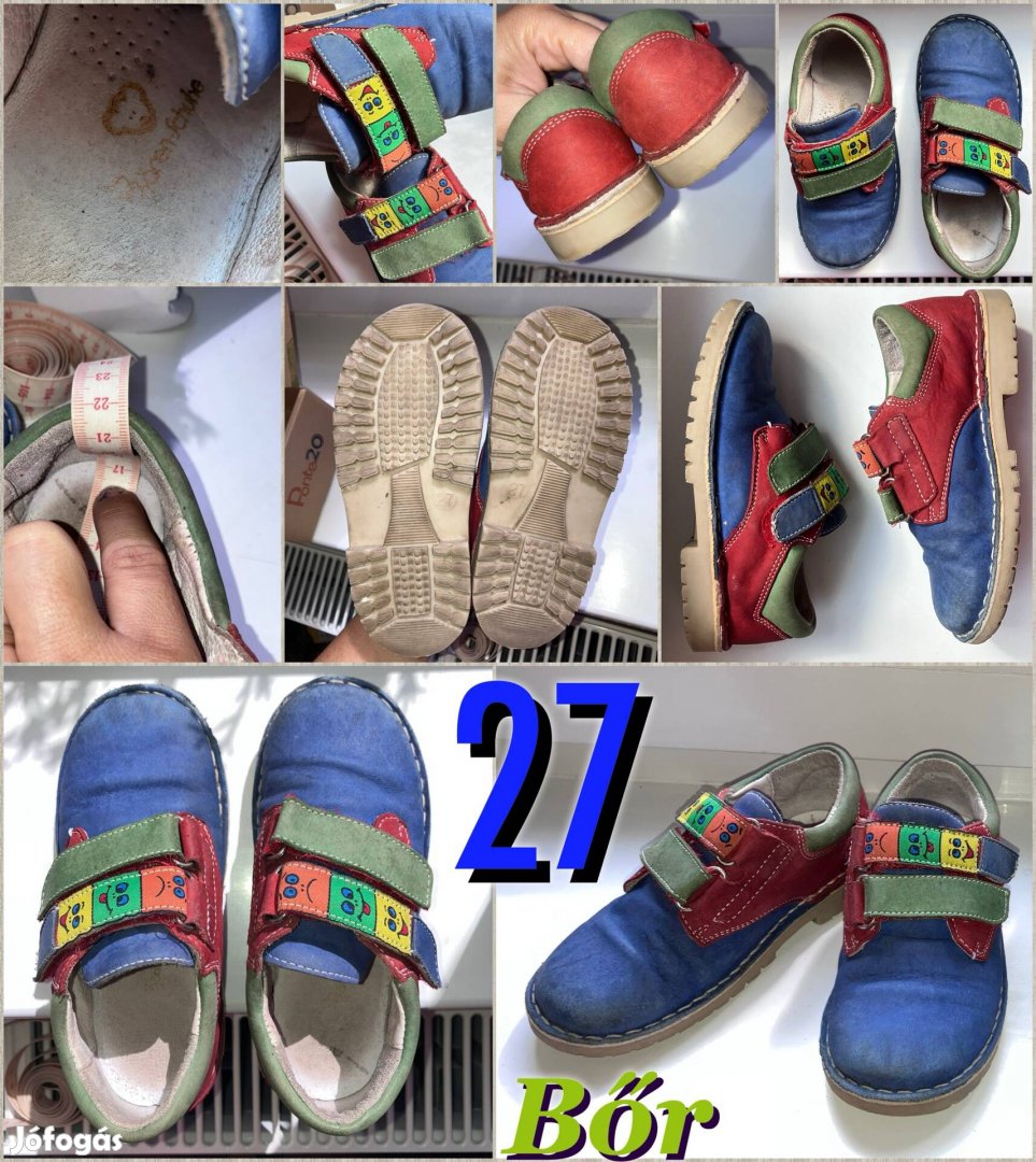 Fiú cipő 27; bőrcipő 27; Átmeneti/ tavaszi cipő 27