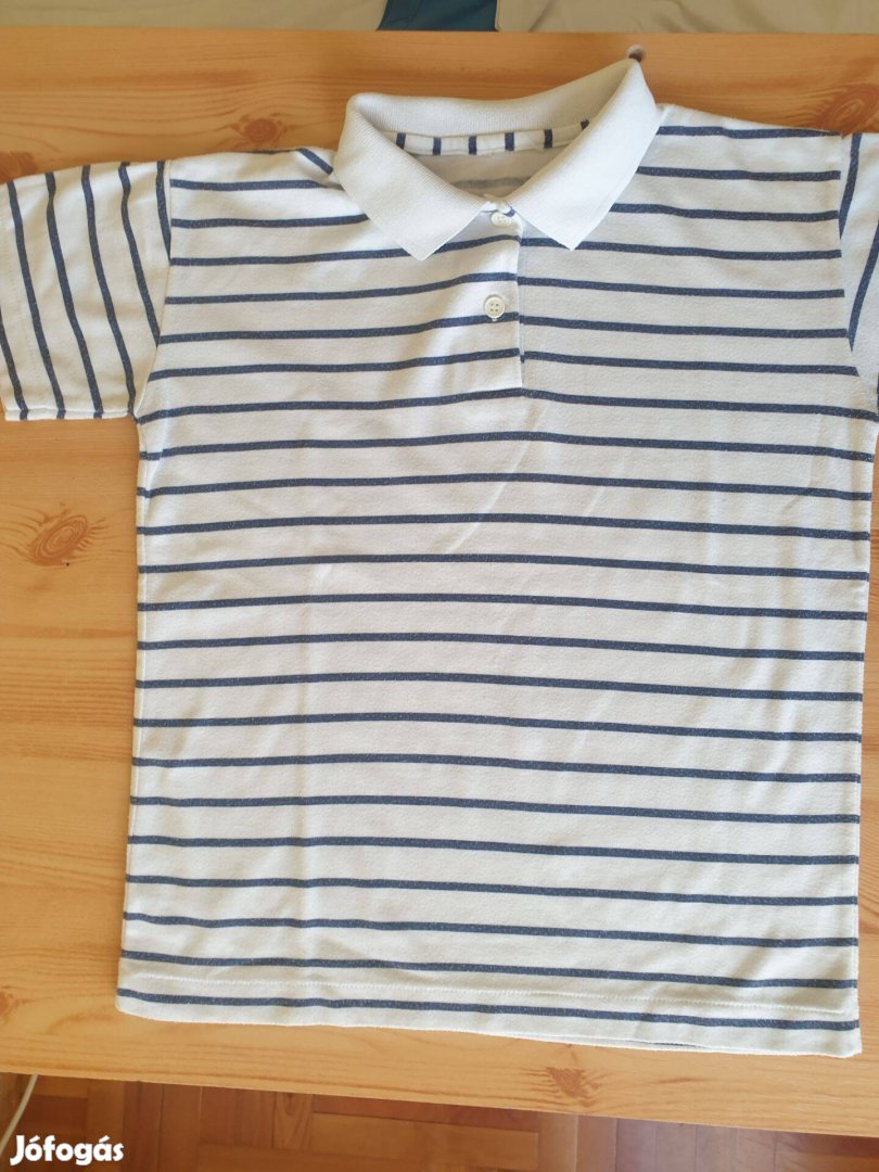 Fiú csíkos póló 128 -as méretben