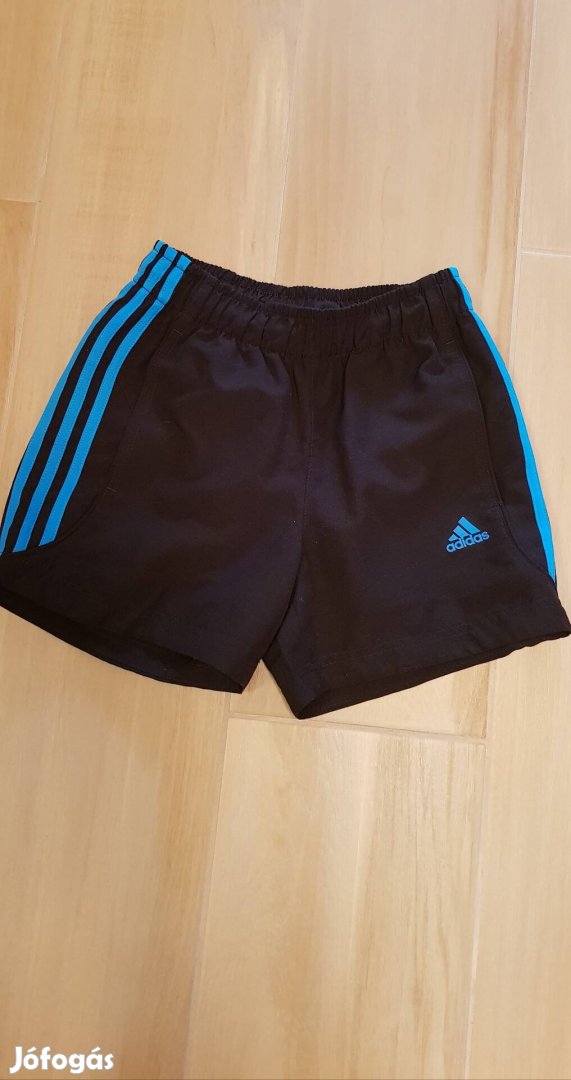 Fiú eredeti fekete Adidas rövidnadrág short 140 9 10 évesnek