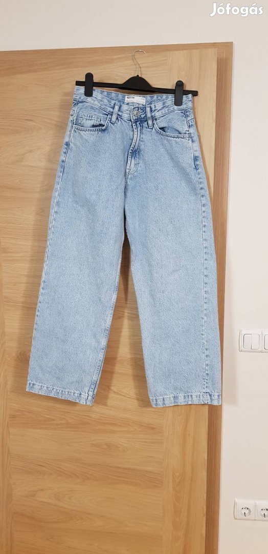 Fiú férfi Bershka világoskék baggy farmer nadrág 34 158 164